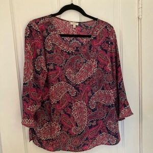 Talbots Paisley Blouse
